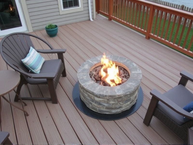 Choosing the Right Fire Pit Heat Shield for Your Composite Deck