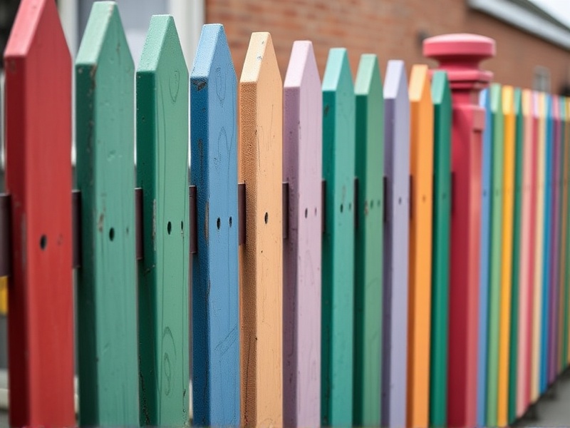 coloured fence