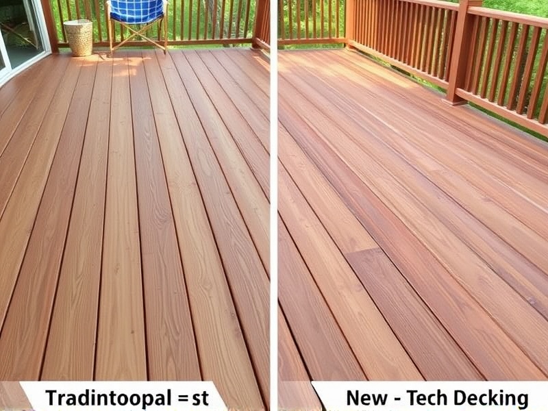 Comparing Traditional Wood vs. New Tech Wood Decking