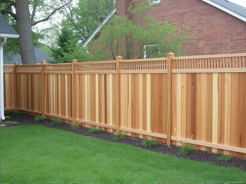 composite backyard fence