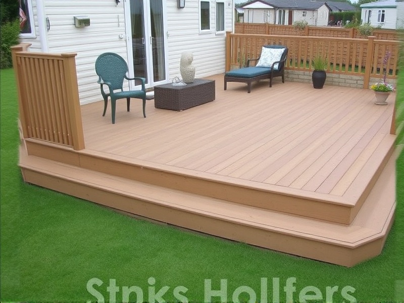 composite decking for static caravans