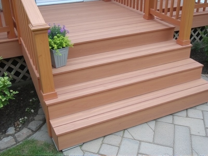 composite decking material for steps