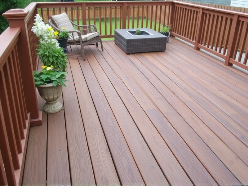 wooden or composite decking