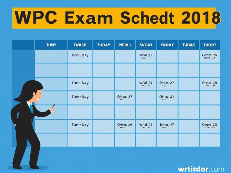 WPC Exam Schedule 2018: Your Ultimate Guide to Certification Dates