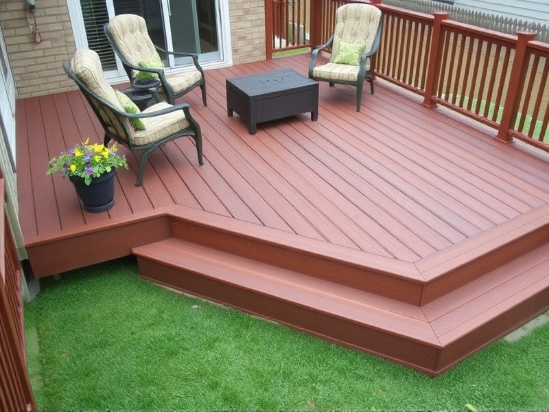 12 foot saddle composite decking lowes