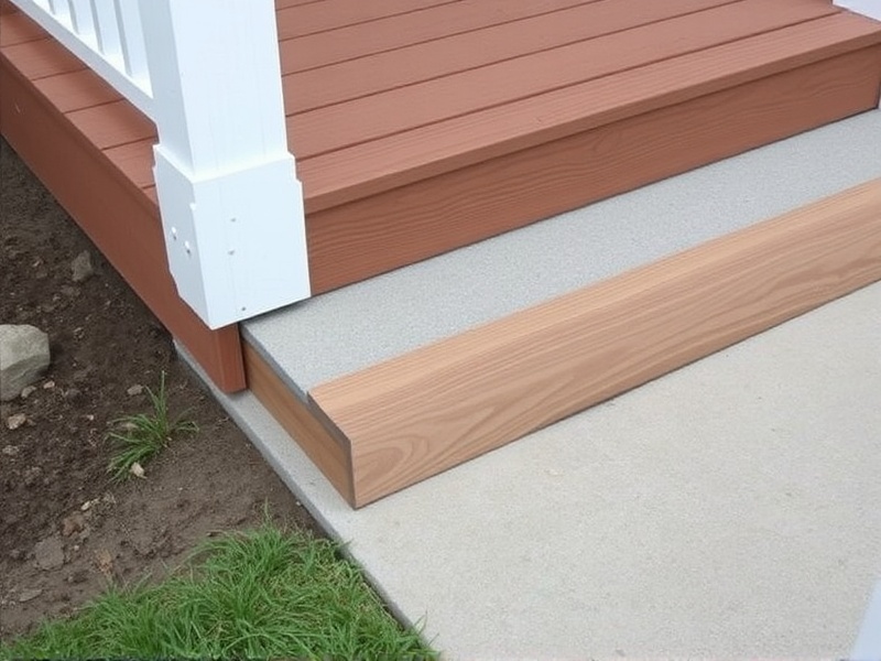 attach composite decking to concrete