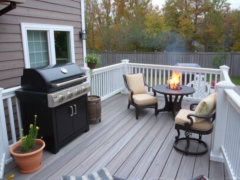 bbq on composite decking