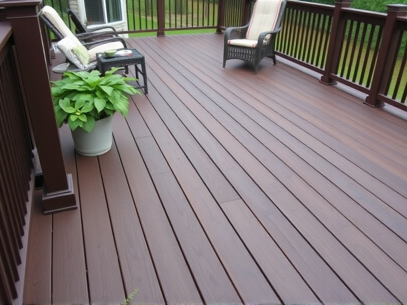 black walnut composite decking