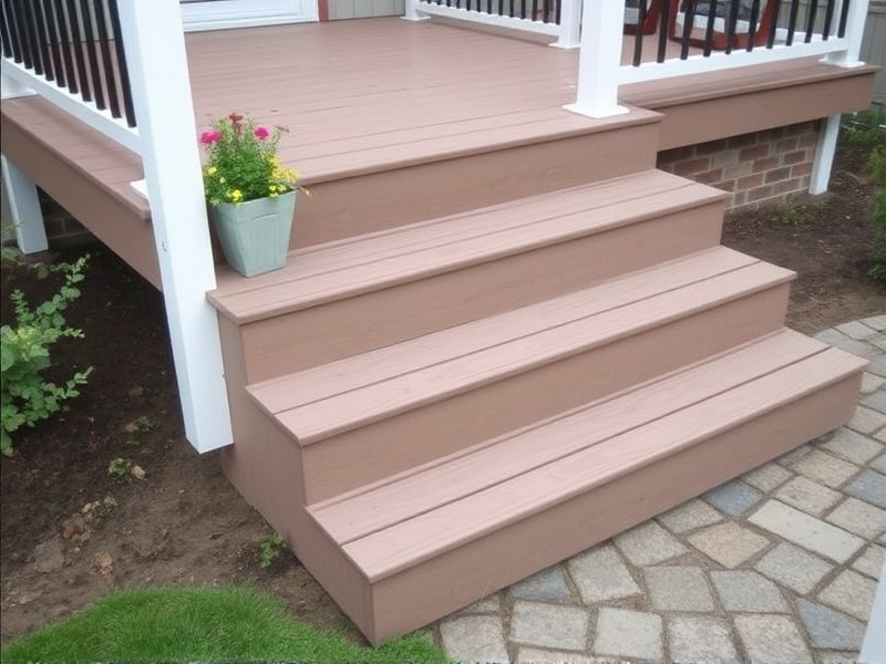 building steps with composite decking