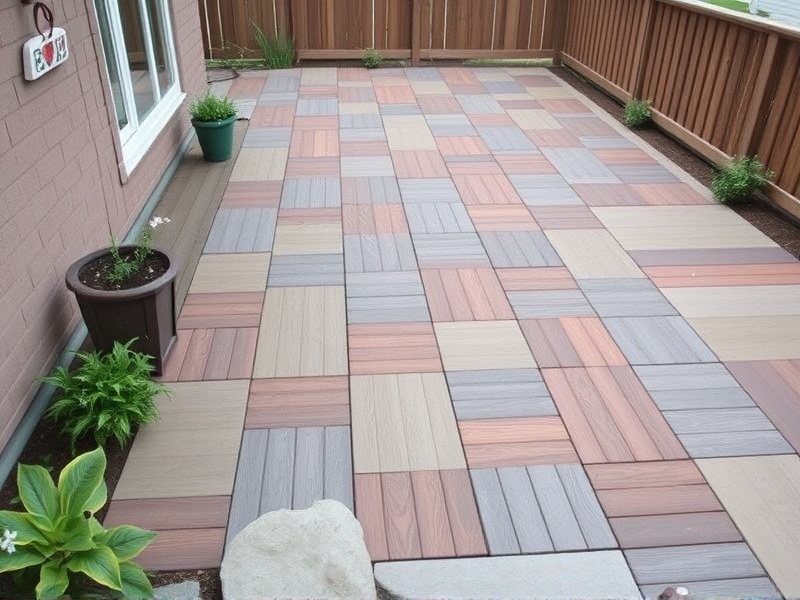 composite deck tiles over concrete