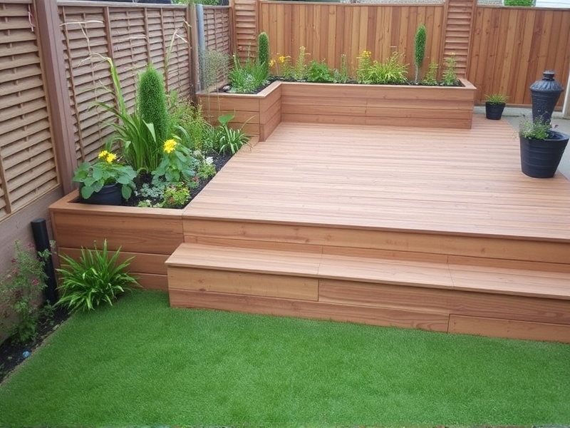 composite decking for raised garden