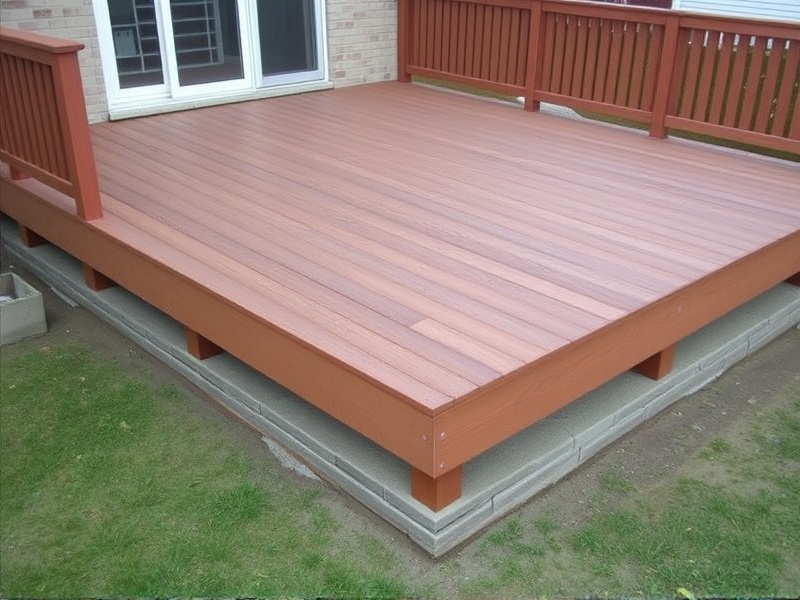 composite decking over concrete without sleepers