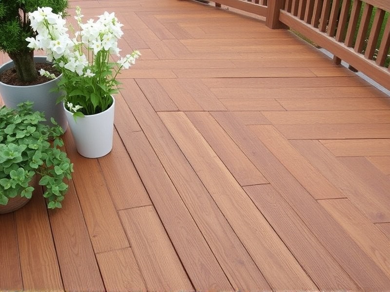 wooden deck tiles